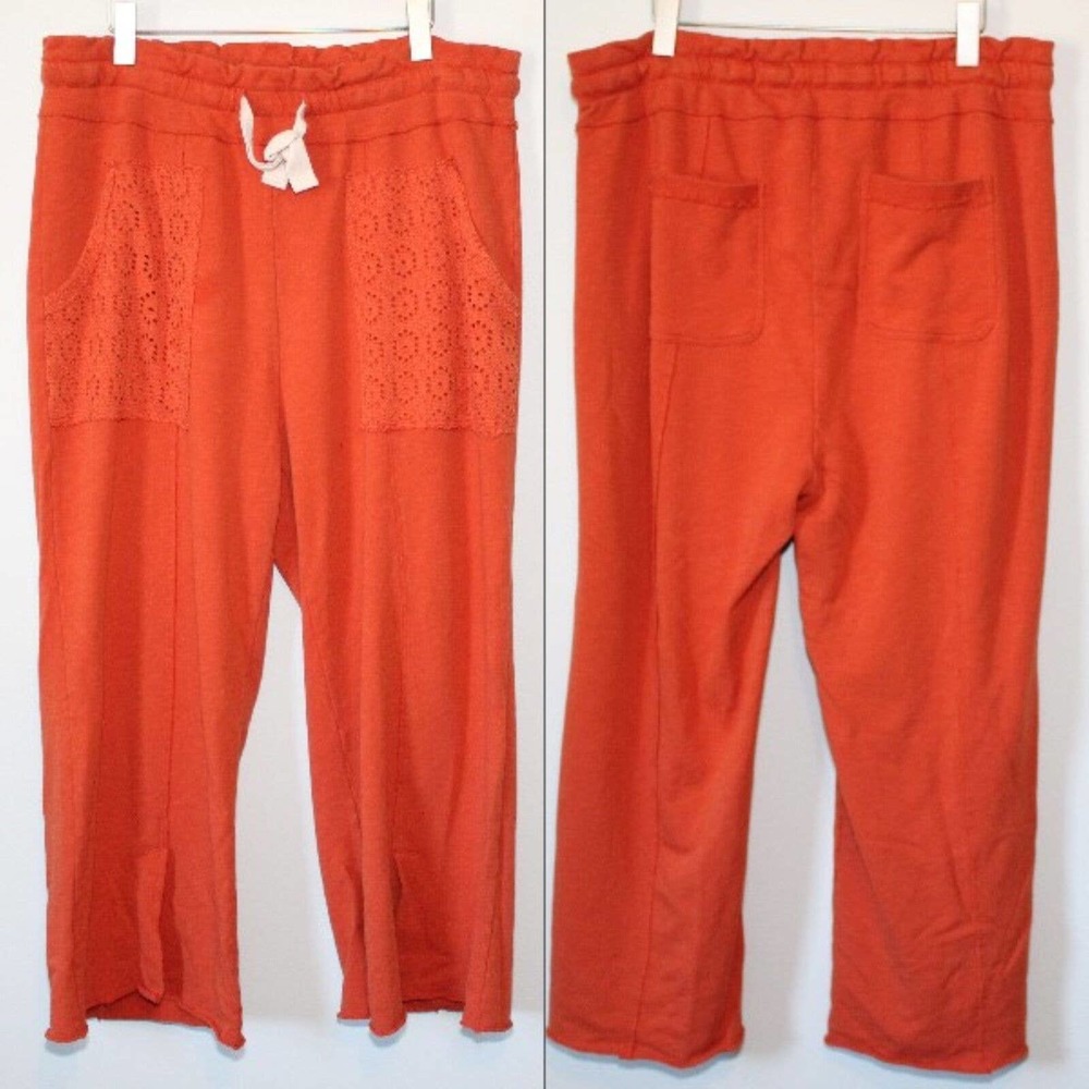 Daily Practice by Anthropologie Robyn Crochet Lounge Pants Plus Size 1X H14234 - Picture 12 of 13